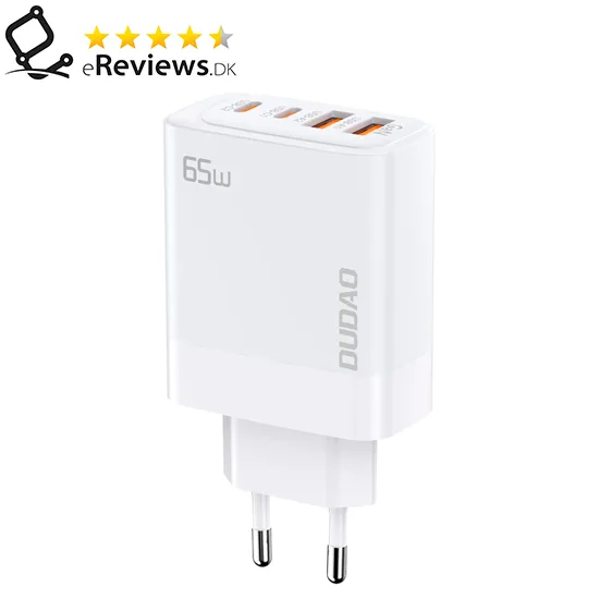 Dudao A65EU Adapter 65Watt GaN 2xUSB-C + 2xUSB-A